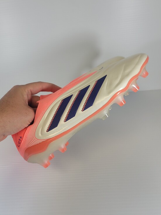 Adidas Copa Pure 3 Elite Laceless FG Coral Blaze Pack White Blue JS0650 Size 11 main image 14
